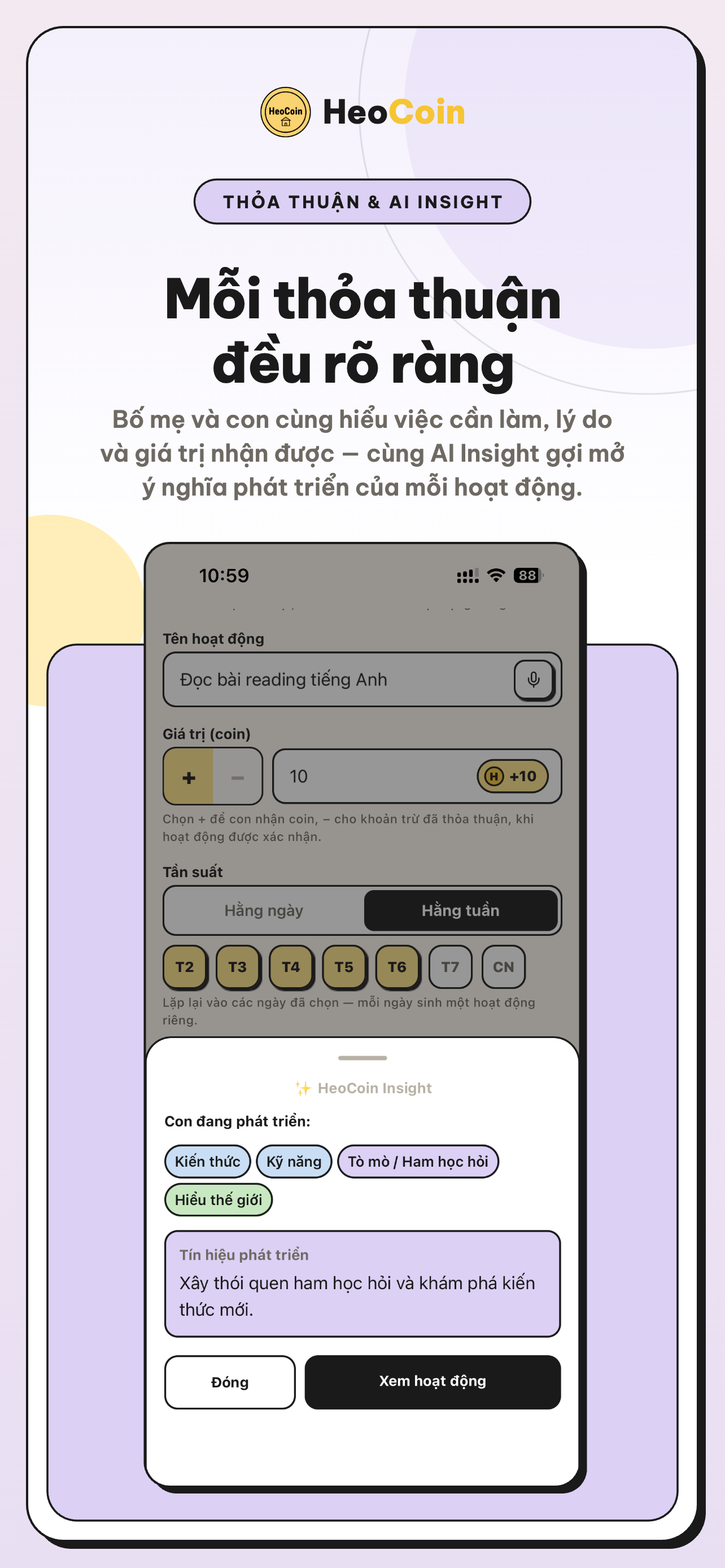 Form hoạt động với HeoCoin Insight